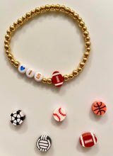 Custom Gameday Sports Number Bracelet - Plus Size 8"