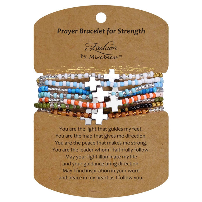 Cross Prayer Bracelets - Set of 8