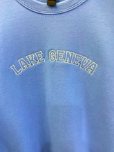Carolina Blue Lake Geneva Embroidered Crew