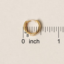 14K Gold Dipped Link Hoop Earrings