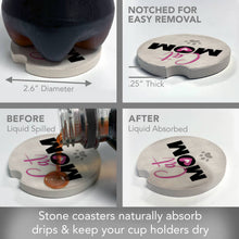 Cat Mom Bulk Absorbent Stone Car Coaster