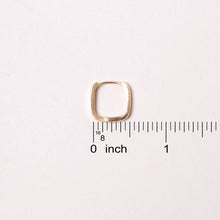 14K Gold-Dipped Square Hoop Earring