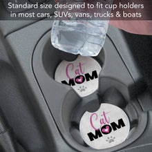 Cat Mom Bulk Absorbent Stone Car Coaster
