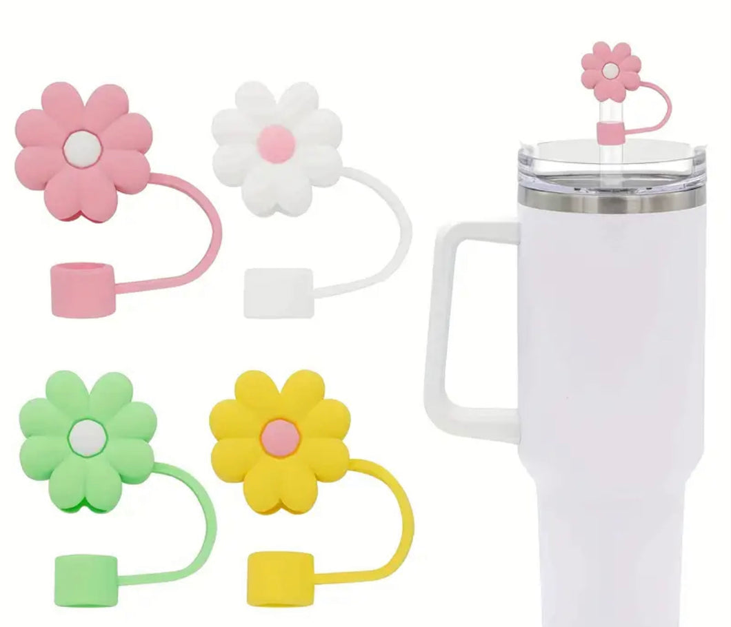 Flower Silicone Straw Cover