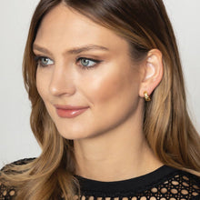 14K Gold Dipped C-Shaped Hoop Earrings
