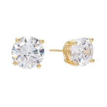 CZ Gold Dipped Post Earrings