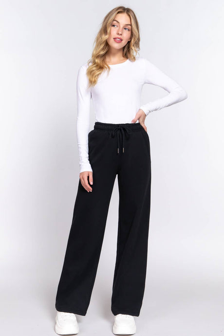 Straight Leg Inner Fleece Jogger Pants