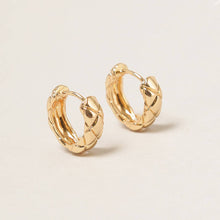 14K Gold Dipped C-Shaped Hoop Earrings