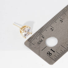 CZ Gold Dipped Post Earrings