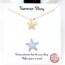 Gold Dipped Starfish Necklaces